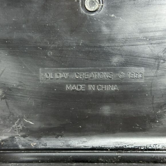 Vintage Santa & Grandfather Clock Musical Holiday Scene Holiday Creations 1993 - Picture 14 of 16